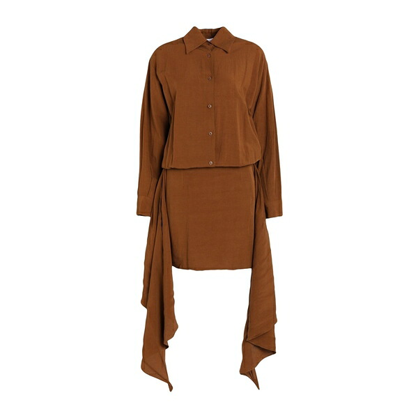 【送料無料】 シンクルー レディース ワンピース トップス Midi dresses Brown