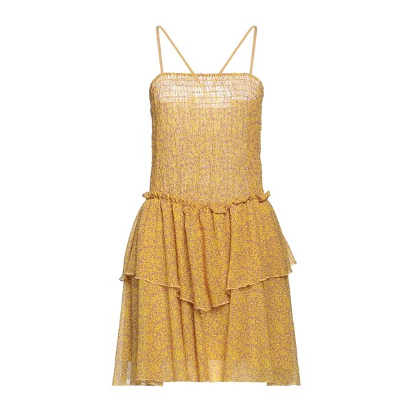 【送料無料】 クリスチーナエフェ レディース ワンピース トップス Mini dresses Yellow