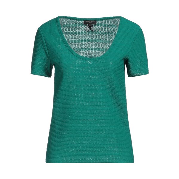 【送料無料】 ラグアンドボーン レディース Tシャツ トップス T-shirts Green