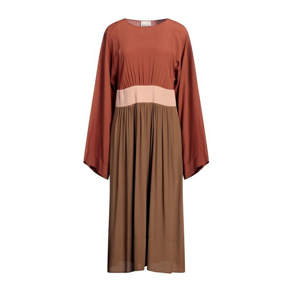 【貨物輸送無料】 セミクチュール レディース 衣装 トップス Midi dresses Brown