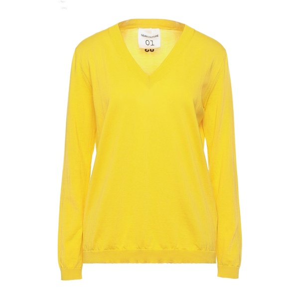 【送料無料】 セミクチュール レディース ニット&セーター アウター Sweaters Yellow｜asty