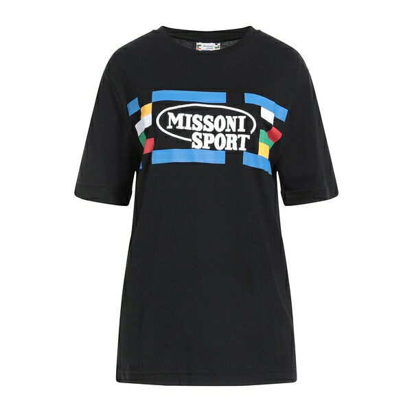 【送料無料】 ミッソーニ レディース Tシャツ トップス T-shirts Black