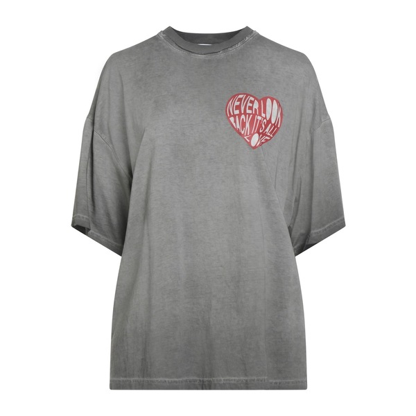 【送料無料】 エムエスジイエム レディース Tシャツ トップス T-shirts Grey