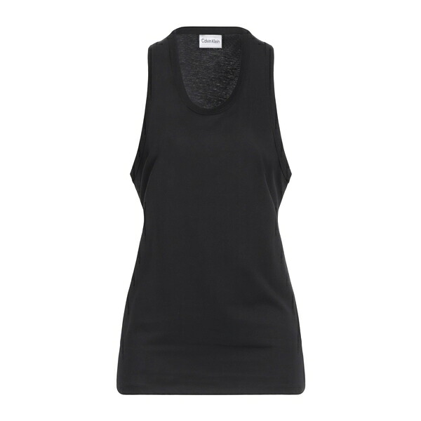 【送料無料】 カルバンクライン レディース Tシャツ トップス Tank tops Black