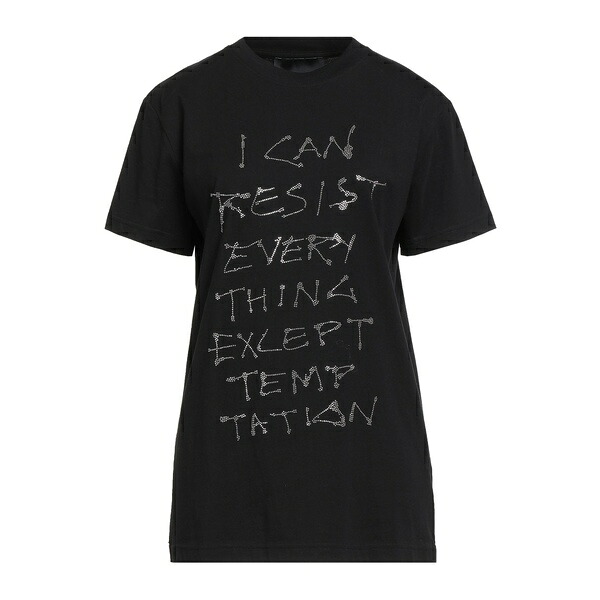 【送料無料】 ジョン リッチモンド レディース Tシャツ トップス T-shirts Black