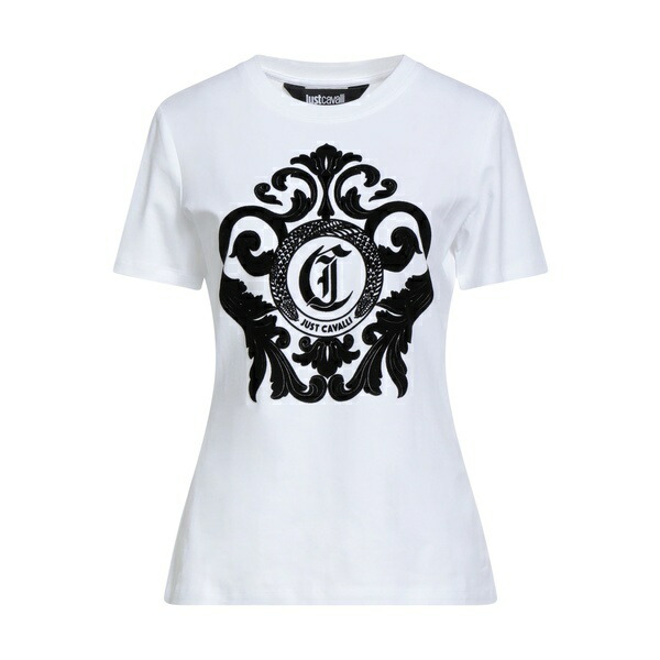 【送料無料】 ロベルトカヴァリ レディース Tシャツ トップス T-shirts White
