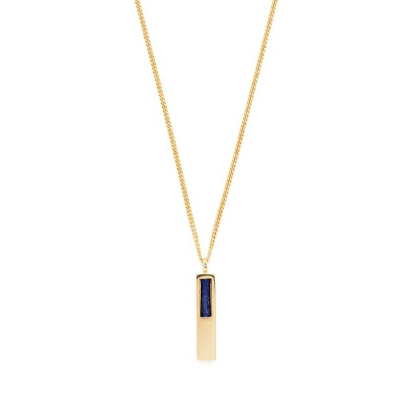 トム白木 メンズ 首飾り・チョー鉄道車両 付属物 Lapis lazuli necklace Gold