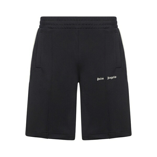 パーム・エンジェルス メンズ カジュアルパンツ ボトムス Logo-embroidered shorts Black｜asty