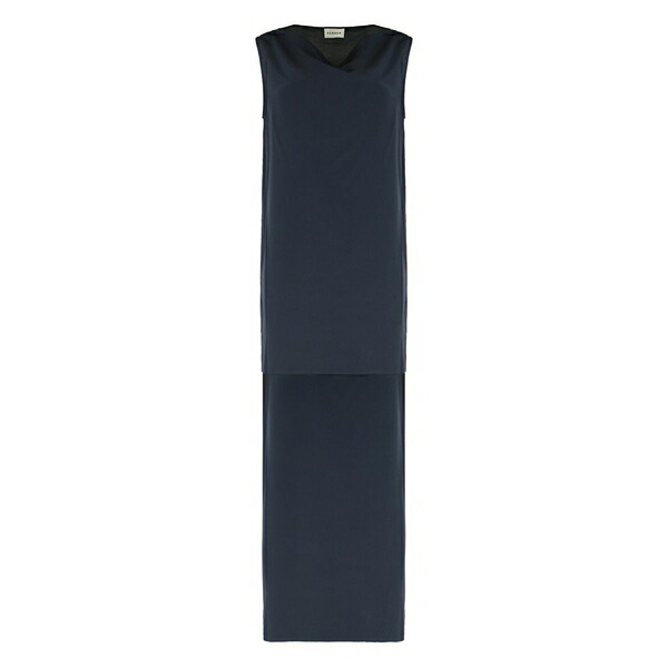 パロッシュ レディース ワンピース トップス Scarf-collar mini dress Blue｜asty