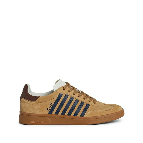 ディースクエアード メンズ スニーカー シューズ Boxer low-top sneakers Brown