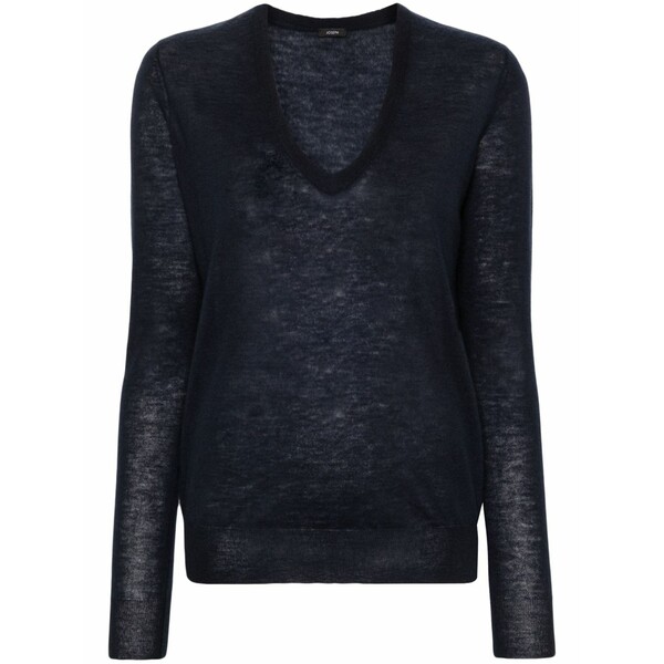 ジョセフ レディース ニット&セーター アウター V-neck cashmere jumper Blue｜asty