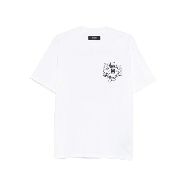 アミリ メンズ ティーシャツ トップス Cotton t-shirt White トップス-メンズファッション-Tシャツ・カットソー