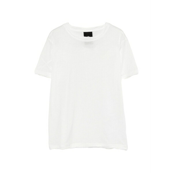 トム・Cr レディース プルオーバー トップス Crew-neck t-shirt White