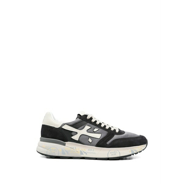 プレミアータ メンズ スニーカー シューズ Mick suede-panelled sneakers Black