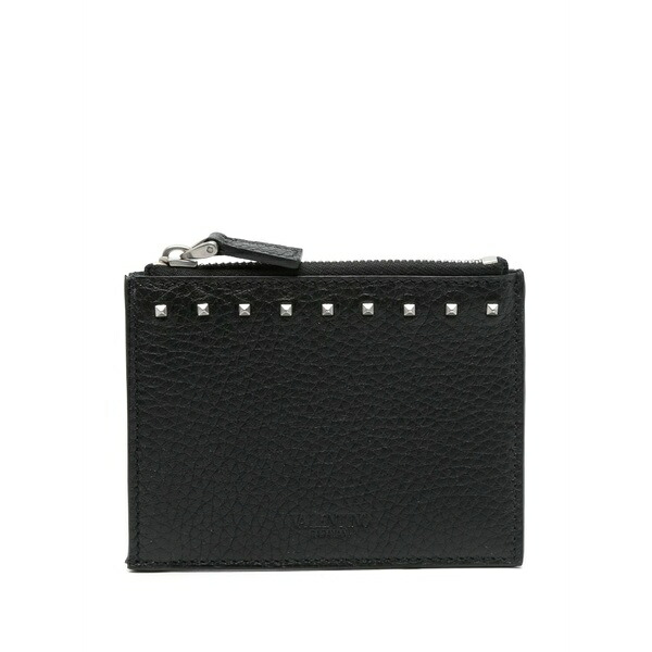 ヴァレンティノ ガラヴァーニ メンズ 紙入れ 付属品 Rockstud-detail wallet Black