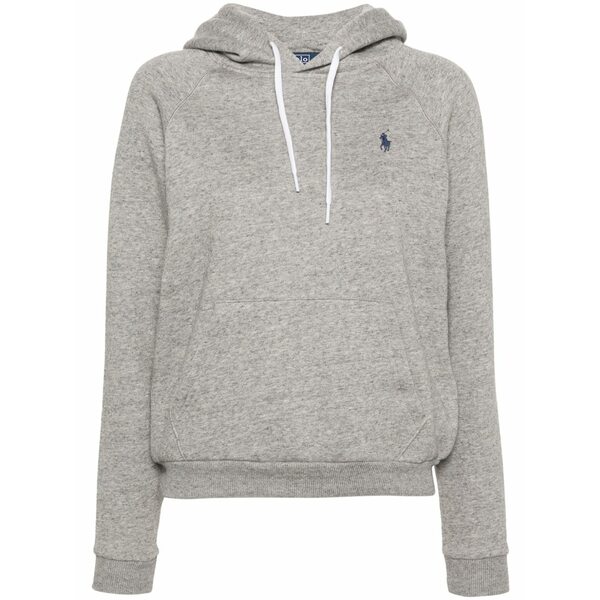 ラルフローレン レディース パーカー・スウェットシャツ アウター Embroidered-logo hoodie Grey