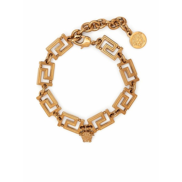 ヴェルサーチ メンズ ブレスレット・バングル・アンクレット 付属物 Greca medusa detail bracelet Gold