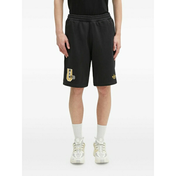 アディダス メンズ カジュアルパンツ ボトムス United-logo shorts Black|asty