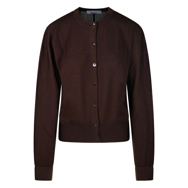 ダニエル フィエゾリ レディース ジレー アウター Buttoned cardigan  Brown