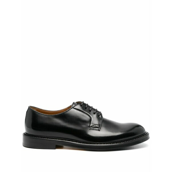 ドンカルズ メンズ 御召しものシューズ シューズ Lace-up leather derby shoes Black