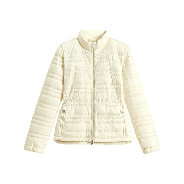 絨毛 一財産 レディース 上衣＆上衣 アウター Quilted jacket White レディースファッション-コート・ジャケット