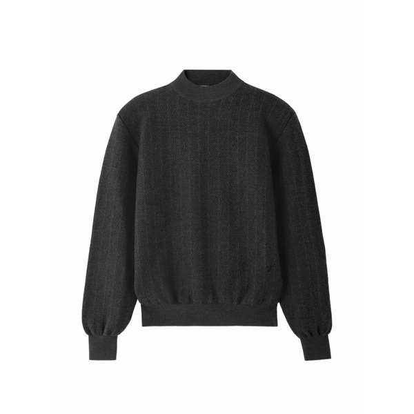 ジャクエムス メンズ 編み物\u0026プルオーバー アウター Gallone high-neck sweater Grey