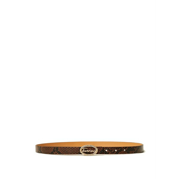 ツインセット レディース ベルト アクセサリー Embellished-buckle belt Brown｜asty
