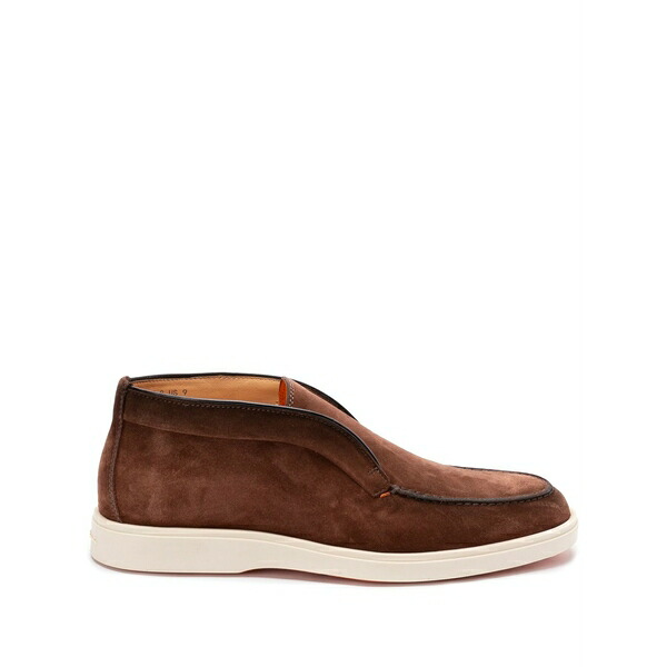 サントーニ メンズ ブーツ シューズ Suede boots Brown｜asty