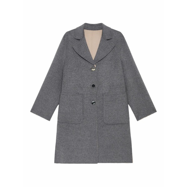 マリパルミ レディース コート アウター Patch-pocket button coat Grey|asty