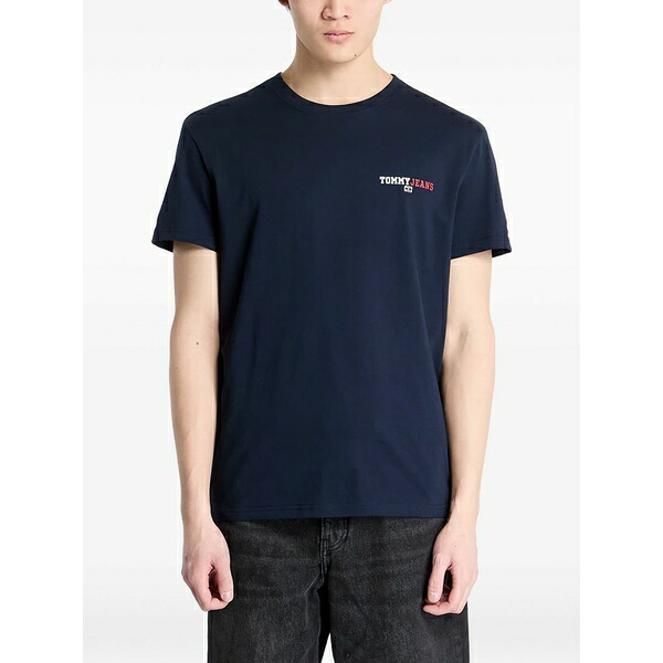 トミーヒルフィガー メンズ Tシャツ トップス Cotton t-shirt Blue|asty