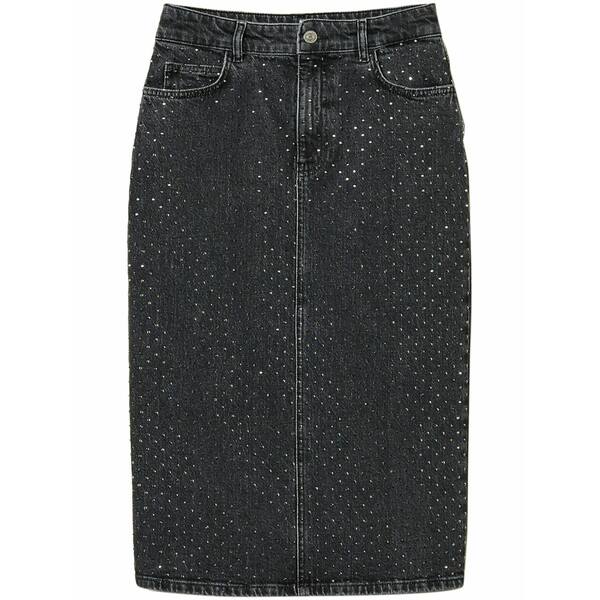 ツインセット レディース スカート ボトムス Crystal-embellished midi skirt Black｜asty