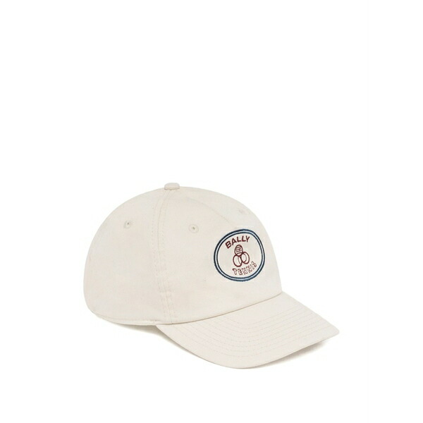 バリー メンズ 帽子 アクセサリー Tennis embroidery baseball hat White
