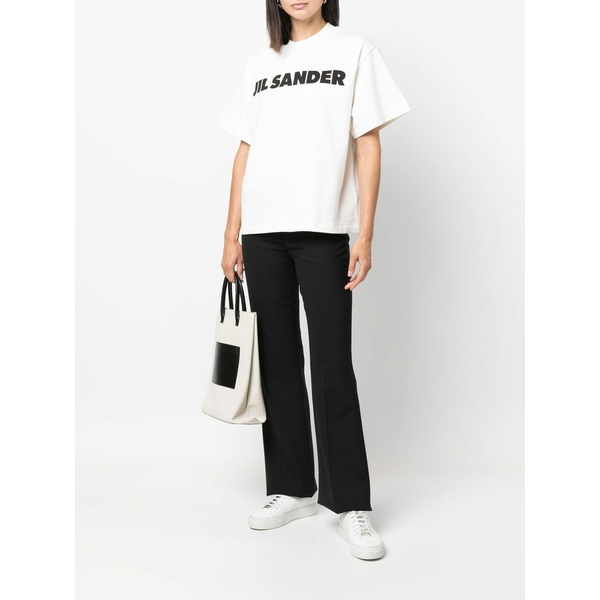 今だけ価格 22SS【新品】JIL SANDER +ロゴ プリント コットン Tシャツ