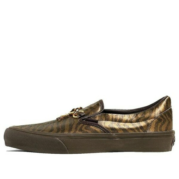 Vans バンズ メンズ スニーカー  【Vans Needles x Vault Classic Slip-On V \u0027Animal Print - Brown\u0027 VN0A3QXY2GU】  大きさ US_M_13