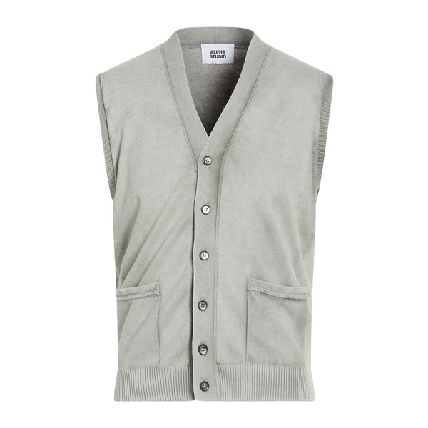 【貨物輸送無料】 アルファス テューディオ メンズ ジレー アウター Cardigans Grey