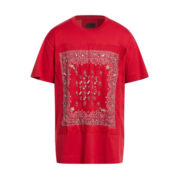 【貨物輸送無料】 ジバンシー メンズ ティーシャツ トップス T-shirts Red