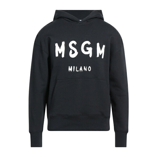 【送料無料】 エムエスジイエム メンズ パーカー・スウェットシャツ アウター Sweatshirts Black｜asty