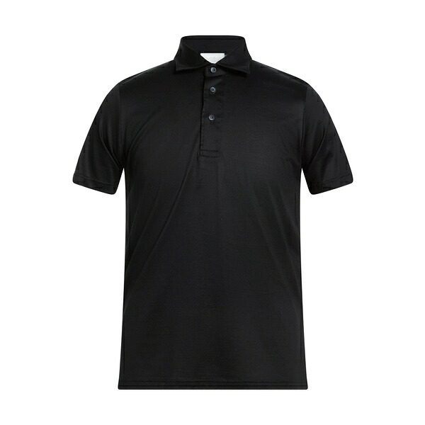 【送料無料】 ユウ メンズ Tシャツ トップス Polo shirts Black