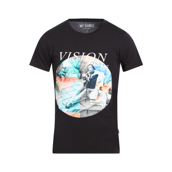 【貨物輸送無料】 コ サムイ メンズ プルオーバー トップス T-shirts Black