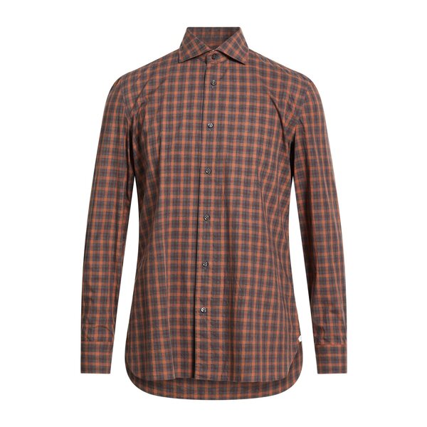 【送料無料】 ルイジ ボレッリ ナポリ メンズ シャツ トップス Shirts Brown