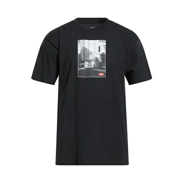 【送料無料】 オベイ メンズ Tシャツ トップス T-shirts Black