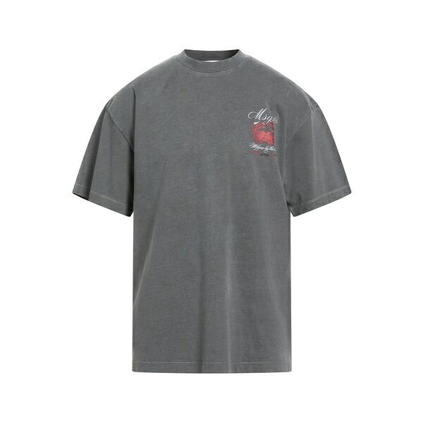 【送料無料】 エムエスジイエム メンズ Tシャツ トップス T-shirts Grey｜asty