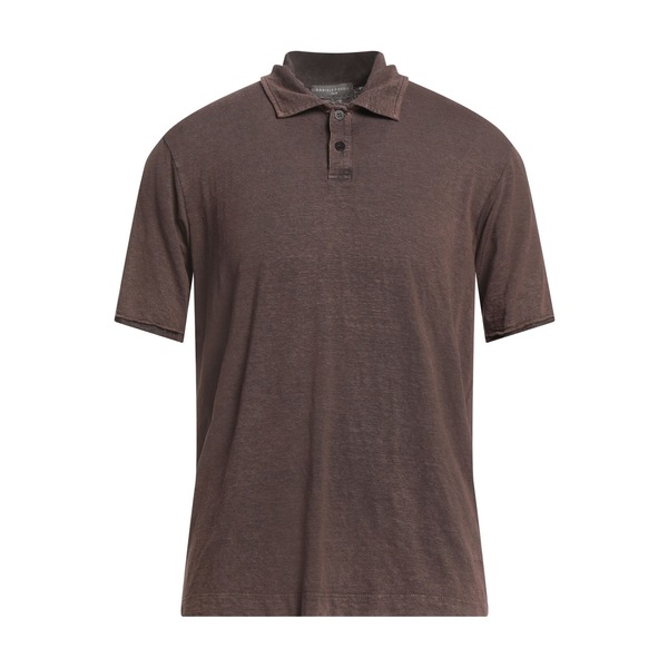 【送料無料】 ダニエル フィエゾリ メンズ Tシャツ トップス Polo shirts Brown
