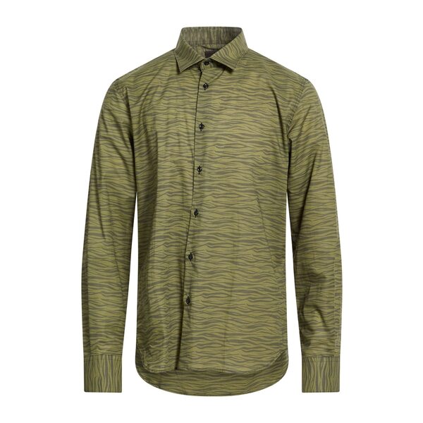【送料無料】 ラグジュアリー メンズ シャツ トップス Shirts Green