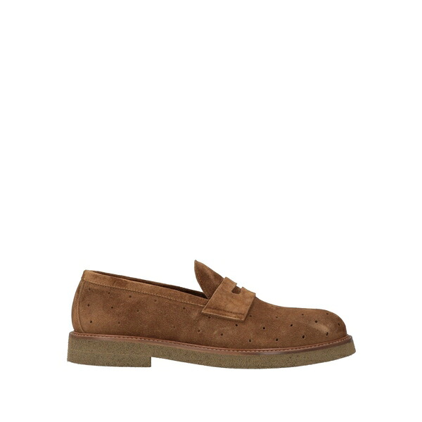 【送料無料】 ジーオーバーニー・コンティー メンズ スリッポン・ローファー シューズ Loafers Brown|asty