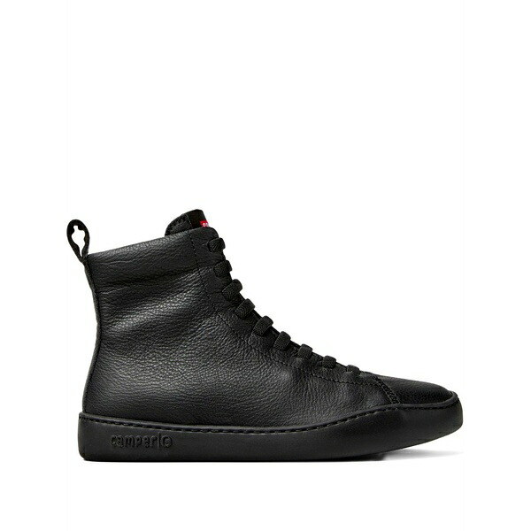 カンペール レディース ブーツ シューズ Peu cami lace-up leather combat boots Black