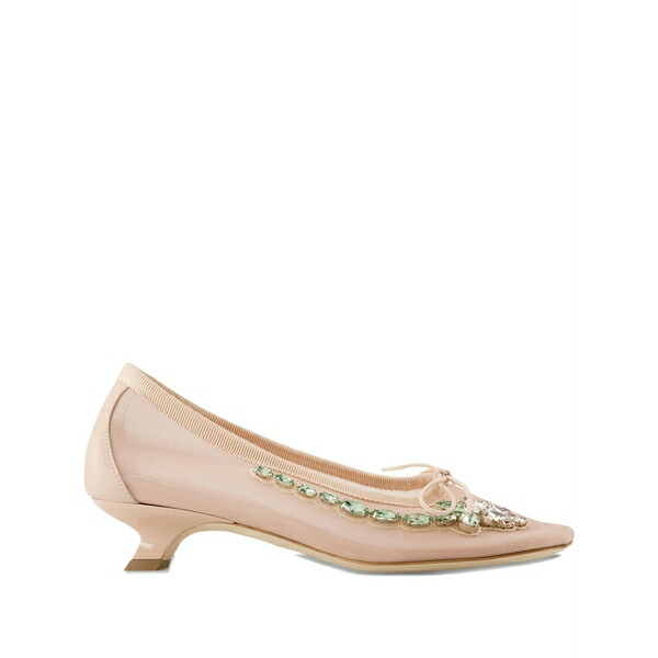 シモーネ・ロシャ レディース パンプス シューズ Crystal-embellished pumps  Neutrals