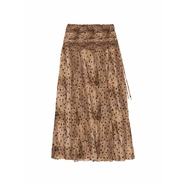 ビンバ イ ローラ レディース スカート ボトムス Polka-dot maxi skirt Neutrals