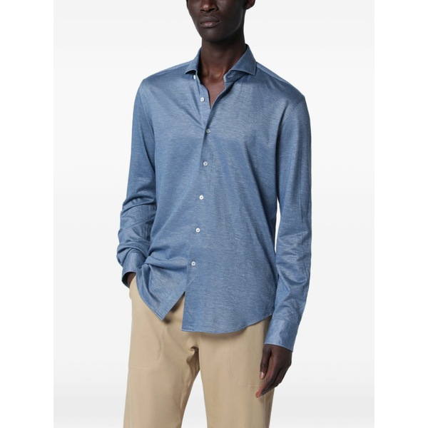 ザカス メンズ シャツ トップス Medium blue shirt Blue｜asty 36,270円