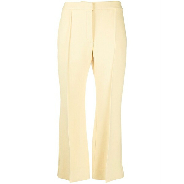 ジル・サンダー レディース 心地好いズボン下 ボトムス Flared cropped trousers Yellow